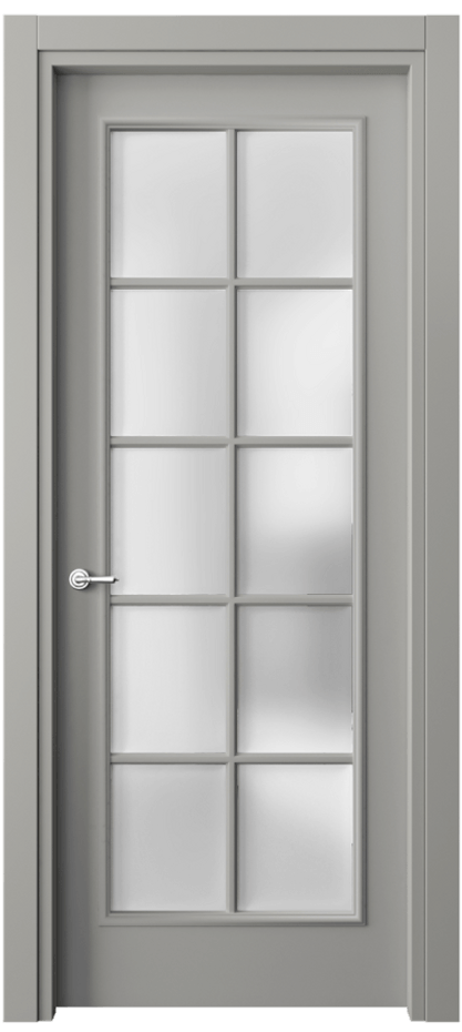 Дверь межкомнатная Paris 8102 Матовый нейтральный серый Сатинированное стекло Гладкий наличник МНСР Цена 64779 ₽ Наличники уже входят в базовый комплект. Фабрика дверей Волховец 8 (800) 551 43 19 Межкомнатная дверь Paris 8102 Матовый нейтральный серый Сатинированное стекло Цена 64779 ₽| Volhovec