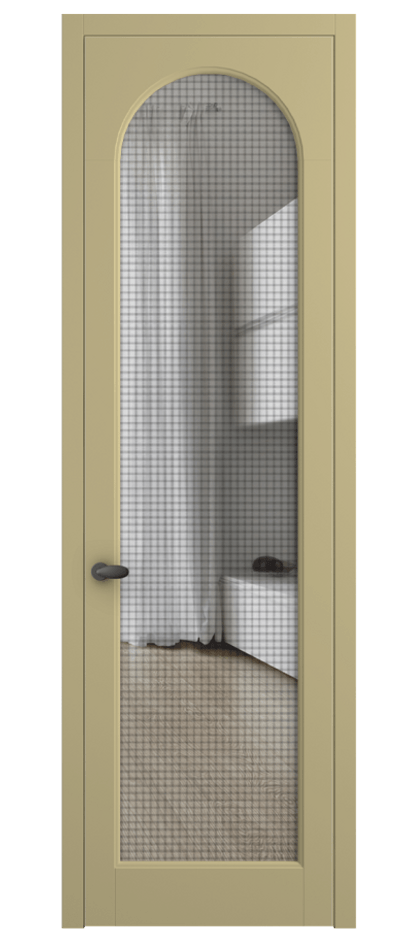 Межкомнатная дверь Palazzo 6804 Матовый белоснежный Mesh silver Цена 25683560 so'm | Volhovec