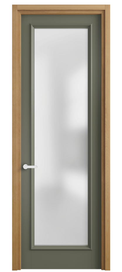 Межкомнатная дверь Charm 6702 Бук оливковый тёмный Сатинированное стекло Цена 100399 ₽ | Volhovec