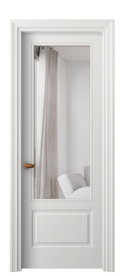 Межкомнатная дверь Esse 8542 Матовый светло-серый Двустороннее зеркало, триплекс Цена 61339 ₽ | Volhovec