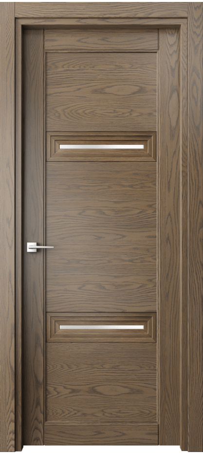 Межкомнатная дверь Эго 6113 Дуб мраморный Сатинированное стекло Цена 125299 ₽ | Volhovec