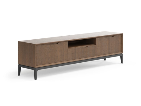 Мебель ТВ тумба Velvet. Цвет Дуб туманный матовый. Материал Массив дуба матовый. Коллекция ТВ тумба Velvet. Картинка.