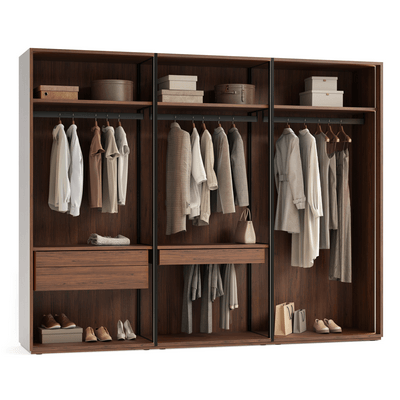 Мебель Гардеробные Module. Цвет Орех Вармия коричневый. Материал ЛДСП древесный. Коллекция Идея 2. Фото. Мебель Гардеробные Module. Цвет Орех Вармия коричневый. Материал ЛДСП древесный. Коллекция Идея 2. Картинка.