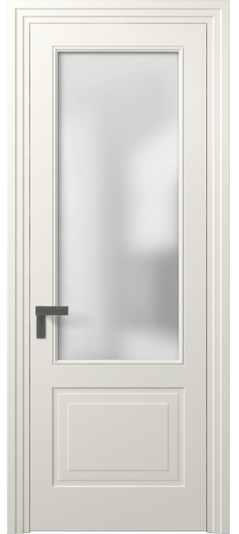 Дверь межкомнатная 8352 МЖМ Сатин. Цвет Матовый жемчужный. Материал Гладкая эмаль. Коллекция Rocca. Картинка.
