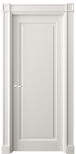 Дверь межкомнатная 6301 БПБЛ. Цвет Бук пудровый белый. Материал Массив бука эмаль. Коллекция Toscana Plano. Картинка.