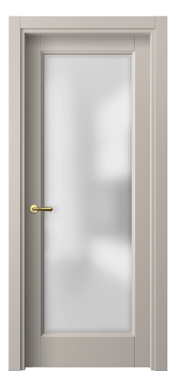 Дверь межкомнатная 1402 МСБЖ САТ. Цвет Матовый светло-бежевый. Материал Гладкая эмаль. Коллекция Galant. Картинка.