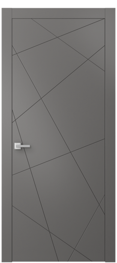 Дверь межкомнатная АКП 8048 МКЛС Матовый классический серый. Цвет Матовый классический серый. Материал Гладкая эмаль. Коллекция Линия. Картинка.