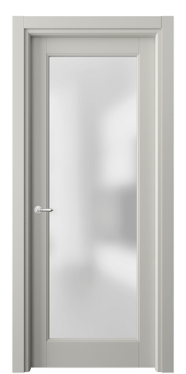 Дверь межкомнатная 6300 МТСР САТ. Цвет Матовый тёплый серый. Материал Гладкая эмаль. Коллекция Тоскана Ромбо. Картинка.
