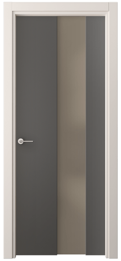 Дверь межкомнатная 4226 ПЭГФ БР САТ. Цвет ПЭТ графитовый. Материал ПЭТ. Коллекция Freedom. Картинка.