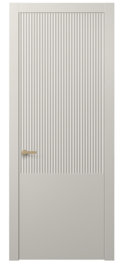 Дверь межкомнатная АКП 8646 МОС. Цвет Матовый облачно-серый. Материал Гладкая эмаль. Коллекция Альба. Картинка.