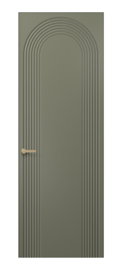Дверь межкомнатная 8648 МОТ. Цвет Матовый оливковый тёмный. Материал Гладкая эмаль. Коллекция Альба. Картинка.