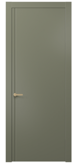 Дверь межкомнатная АКП 8644 МОТ. Цвет Матовый оливковый тёмный. Материал Гладкая эмаль. Коллекция Альба. Картинка.