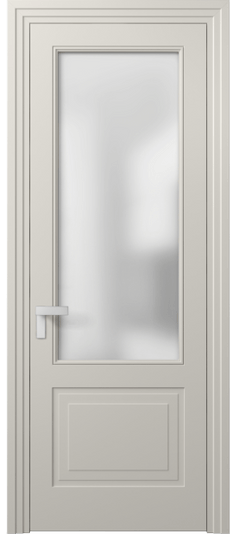 Дверь межкомнатная 8352 МОС Сатин. Цвет Матовый облачно-серый. Материал Гладкая эмаль. Коллекция Rocca. Картинка.