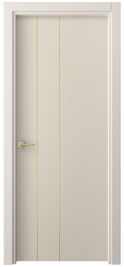 Дверь межкомнатная 4203 ПЭСБ. Цвет ПЭТ светло-бежевый. Материал ПЭТ. Коллекция Freedom. Картинка.