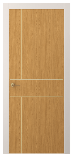 Дверь межкомнатная АКП 4209 ВНД. Цвет Ванильный дуб. Материал Ламинатин. Коллекция Freedom. Картинка.