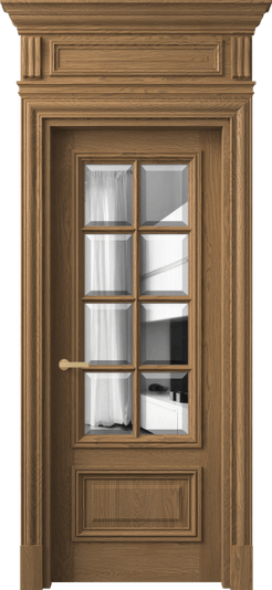 Дверь межкомнатная 7316 ДМС.М ДВ ЗЕР Ф. Цвет Дуб мускатный матовый. Материал Массив дуба матовый. Коллекция Antique. Картинка.