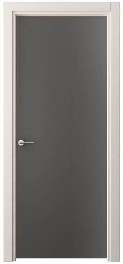 Дверь межкомнатная 0010 ПЭГФ. Цвет ПЭТ графитовый. Материал ПЭТ. Коллекция Freedom. Картинка.