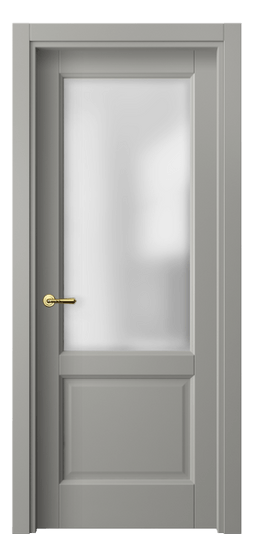 Дверь межкомнатная 1422 МНСР САТ. Цвет Матовый нейтральный серый. Материал Гладкая эмаль. Коллекция Галант. Картинка.