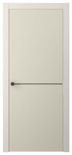 Дверь межкомнатная АКП 4207 ПЭСБ. Цвет ПЭТ светло-бежевый. Материал ПЭТ. Коллекция Freedom. Картинка.