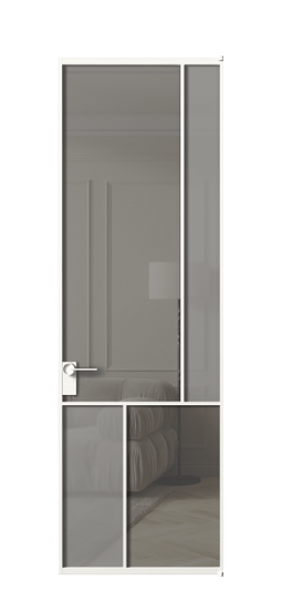 АЛПЛ041.21 БЕЛ Серый сатин матовое + Серый прозрачное