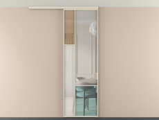 Перегородка Mosaic вдоль стены на потолок 1 створка