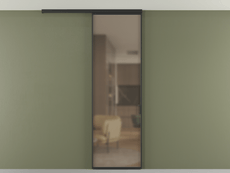 Перегородка Формато вдоль стены на потолок 1 створка